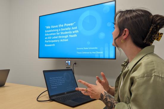 Mel Debret presents thesis research