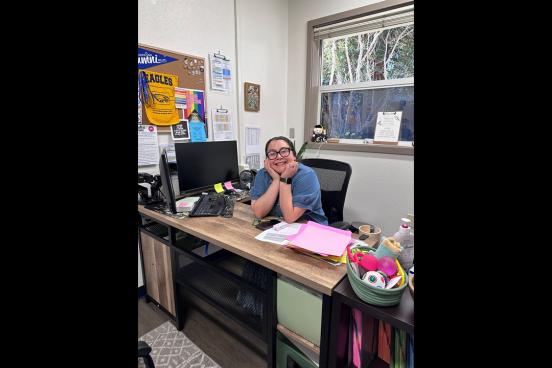 Maria Ruiz in her office