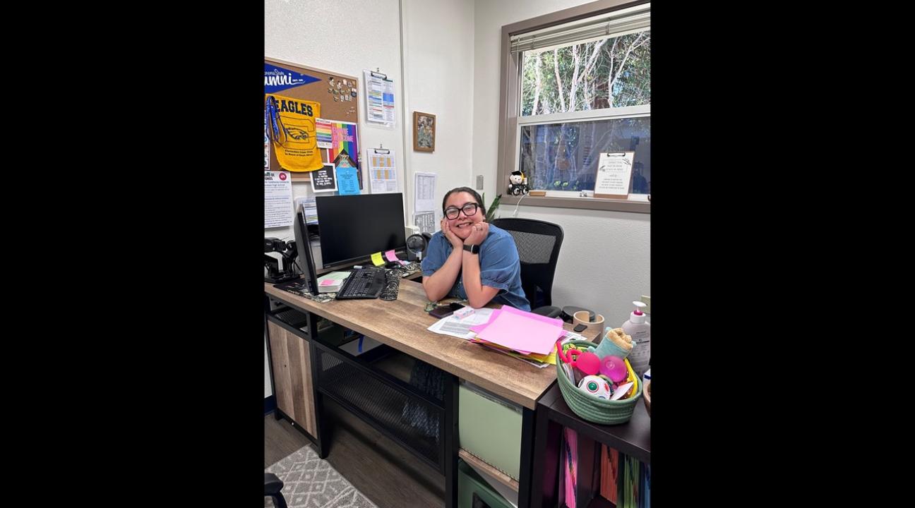 Maria Ruiz in her office