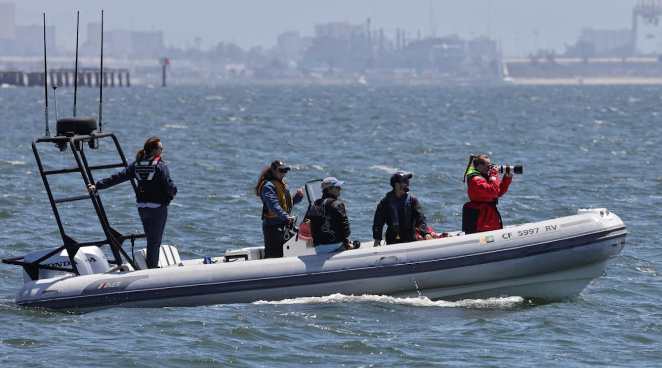 Research boat used by Josephine Slaathaug and team