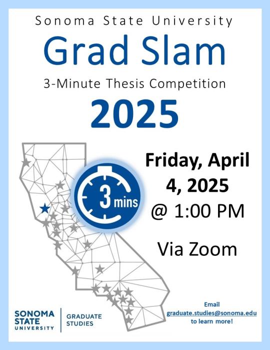 SSU Grad Slam 2025 flyer