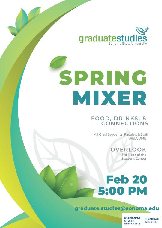 Grad Studies Spring Mixer flyer 2025